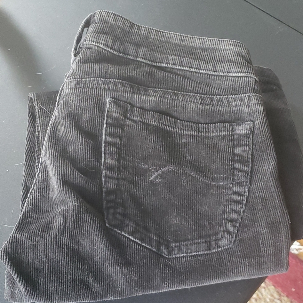 Black Bootcut Corduroys